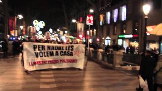 Marxa de Torxes pels presos polítics pels carrers de Barcelona, fins a Placa Sant Jaume on se va llegir un comunicat per els preses polítics de Catalunya.