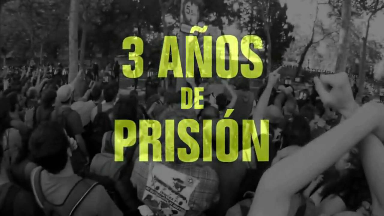 5 anys de retallades, 3 anys de presó #3anysXprotestarPresoNo