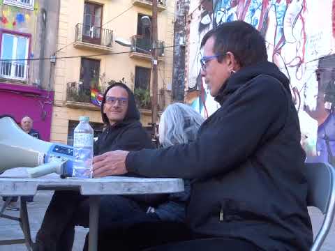 Inauguració del mural a Salvador Puig Antich per Roc BlackBlock a Vallcarca (Barcelona, 3 març 2024) #50anysSPA <br><br/>