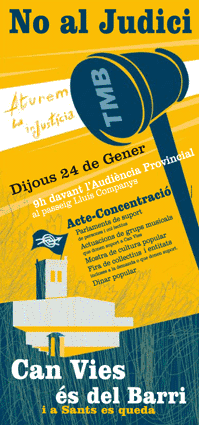 Falca convocant al judici del CSA Can Vies.<br/>