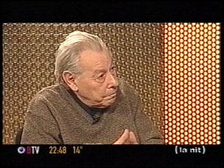 Tertúlia  a BTV en 1999 sobre la figura de Durruti amb Abel Paz, Dolors Marín, Paco Rios (Realitzador del documental Durruti).