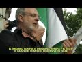 Un miler de persones es van concentrar aquest dilluns (31 de maig del 2010) a Barcelona per protestar contra l·atac israelí a una flota amb ajuda humanitària per a Gaza, que provocà la mort d·uns 19 activistes.