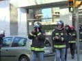 Tancada dels Bombers de Barcelona el passat divendres 18 de febrer del 2011 en el número 161 del carrer Llacuna (BCN), on està ubicada la seu de la direcció de Bombers<br/>
