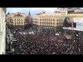 Vista aèria de la concentració a la plaça del Sol de Madrid el 17 de maig del 2011.