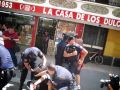 Diversos membres del cos de Policia Nacional carreguen de manera indiscriminada contra diversos manifestants de la plataforma #15m valenciana.