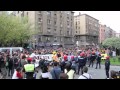 Més de cinc mil persones van participar en la manifestació en protesta per desallotjament del gaztetxe Kukutza.