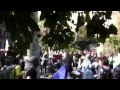 Càrrega dels mossos d·esquadra davant del rectorat de l·edifici històric de la UB.