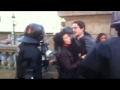 Carregues dels mossos a plaça Catalunya durant la manifestació de la vaga general del 29 de març de 2012.