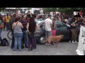 Sis membres del Centre Social Ocupat i Autogestionat (CSOA) La Huelga, ubicat en un antic taller del carrer Muro de los Navarros des de gener de 2010, van ser detinguts a la tarda per la Policia Nacional després d·intentar ocupar el número 13 de la carrer Pasaje Mallol, al barri de San Marcos de Sevilla. L·ocupació es va produir després que aquell mateix matí agents de la Policia Nacional desallotgessin sense incidents el CSOA en virtut d·un acte judicial.Després del desallotjament, els membres del centre havien convocat una protesta a les 20 hores al mateix carrer Muro de los Navarros. No obstant això, segons Juan José, portaveu del moviment ·okupa·, abans de la manifestació un petit grup es va dirigir al carrer Passatge Mallol per ocupar ·de manera simbòlica· (amb pancartes reivindicatives i sense romandre a l·edifici) al número 13 del aquesta via.Segons aquest portaveu, la Policia va procedir ràpidament a acordonar el carrer i va detenir sis persones, de manera que sospiten que algú hagi pogut ·donar una xivatada· o ·punxar· la llista de correus per la qual es comuniquen els diferents membres del centre.Juan José afirma que l·edifici (propietat de La Caixa, segons ha declarat) es trobava ·obert· i que els que el van ocupar ·no han trencat res·, de manera que ·no han comès cap delicte, com a màxim una falta·, de manera que considera injustificada les detencions.A les 19.30 d·avui, al voltant d·un centenar de membres del moviment okupa s·han concentrat davant dels jutjats del Prado de San Sebastián per protestar contra les detencions dels seus sis companys. Durant la concentració, dos dels detinguts van ser posats en llibertat, mentre que els altres quatre van continuar retinguts, de manera que els assistents a la protesta van romandre en el lloc com a mesura de pressió.Info de: PROTESTA POR EL DESALOJO DEL CSOA LA HUELGA DE SEVILLA