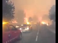 Vídeo pres per un bomber de la Generalitat.