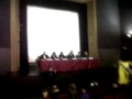 En el debat organitzat per MUCE al Institut Broggi, membres de SOSEducació criden a la Consellera Rigau.