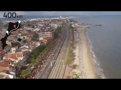 L·Assemblea Nacional Catalana (ANC), entitat organitzadora de la Via Catalana cap a la independència, publica avui un arxiu audiovisual en el qual ressegueix, des de l·aire, la històrica Cadena Humana celebrada el passat 11 de setembre del 2013. Durant la Diada, 24 avions ultralleugers van sobrevolar la ruta marcada per l·ANC. Van immortalitzar la Cadena Humana des del seu inici, a Alcanar, fins al final, a El Partús. Tot resseguint el litoral català.La Cadena que perseguia ·convertir en realitat l·anhel majoritari dels catalans, esdevenir un nou Estat d·Europa·, segons van explicar els seus organitzadors, té pendent encara la publicació de la gigafoto. Es tracta d·una instantània que van fer diferents voluntaris fotògrafs des de tots els trams de la via. Aquest cop, des de terra.