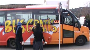 Acció a Vilassar-Cabrils per reclamar: Bus gratuït, No paguem!