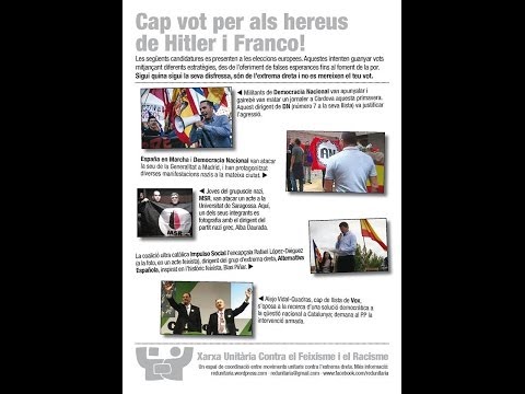 Cap vot per als hereus de Hitler i Franco - Eleccions Parlament Europeu #NoVotisFeixisme