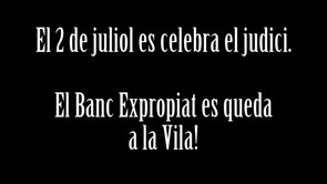 Defensar el Banc Expropiat no és defensar només un espai, és defensar el projecte que creix en el seu interior, és defensar les xarxes de suport que s'estan gestant, és reforçar el tipus de relacions que volem construir.
<br/>
<br/>Voler desallotjar el Banc Expropiat mai serà un negoci rentable.
<br/>
<br/>El Banc Expropiat es queda a Gràcia!<br/>
