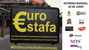 UROESTAFA #UnDocumentalIncomodoCom explicar que l·esplendor de la bombolla immobiliària, hàgim passat a una crisi econòmica sense precedents? uroestafa narra un viatge al passat per entendre la involució econòmica i social del present. Un viatge que ens ajudarà a aclarir certes trames econòmiques difuses de la nostra història, que han estat claus per al futur de la societat espanyola i europea. El documental indaga en els orígens de la crisi, qüestionant el desenvolupament de moments històrics tan importants com la Unió Econòmica i Monetària. Està dirigit per Guillermo Cruz i es basa en els estudis econòmics del Catedràtic en economia immobiliària Ricard Vergés, l·experiència en l·estadística i comptabilitat nacional, ens ofereix una investigació fiable amb més de 20 anys d·estudi. Guillermo Cruz ens va presentar fa sis anys amb l·Arquitecte Santiago Cirugeda, un primer treball centrat únicament en la bombolla immobiliària espanyola ·SPANISH DRAM·, i que ja va tenir un gran èxit en circuits independents i en la seva difusió on line.PRODUCCIÓ: MEDIA FAMILY, tururut art infogràfic, Guillermo Cruz, Ricard VergésDIRECCIÓ: GUILLERMO CRUZINVESTIGACIÓ: RICARD VERGÉSGUIÓ: GUILLERMO CRUZ, RICARD VERGÉSAJUDANT DE DIRECCIÓ: GAIZKA ALTUNAOPERADORS DE CÁMARA: GAIZKA ALTUNA, GUILLERMO CRUZ, RAÚL DE LA MORENA, ÒSCAR XAVIER GCMUNTATGE: GUILLERMO CRUZ, BRUNO PALAZÓN-ARNAUDPOST-PRODUCCIÓ: ÒSCAR XAVIER GC tururut art infogràficMÚSICA: JUAN MARCHENA GÓMEZVEU EN OFF: XAVIER MAYANSCOMUNICACIÓ: ANTONIA CRUZ, SONIA FERNÁNDEZ, CRISTINA MANGAS, JORDI MARTÍNEZCOMMUNITY MANAGER: JORDI MARTÍNEZeuroestafa.com@DocEuroEstafafacebook.com/euroestafacomunicación@euroestafa.com