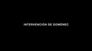 Intervenció de Doménec en la xerrada ·Hablando de Palestina· a l·Espai de l·immigrant del Raval, Barcelona.