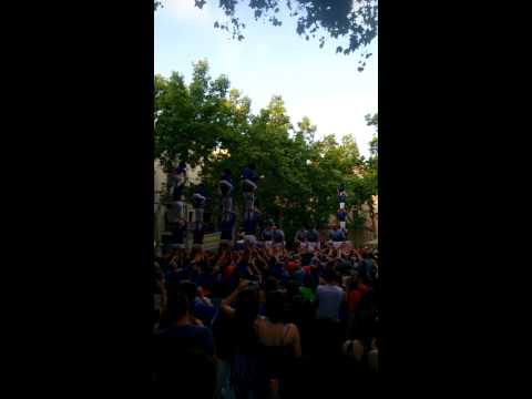 Ronda de pilars que tancà el passat dissabte 11 de juliol la diada d·estiu del Borinots amb la participació dels Cargolins d·Esplugues i els Capgrossos de Mataró.Treball de formiga, feina d·elefant!