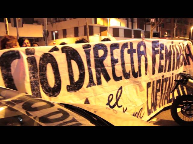Manifestació nocturna fem-nos fortes, fem-ho ho juntes. La nit es nostra. El passat 7 de març es va celebrar la mani nocturna en Sant Andreu dins de la jornades d· acció feminista autònoma ·Se va a armar la gorda·.