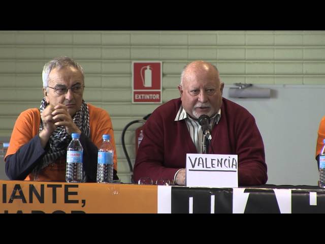 Conclusions de la Marea Pensionista explicades a la roda de premsa. Dia 10/03/16