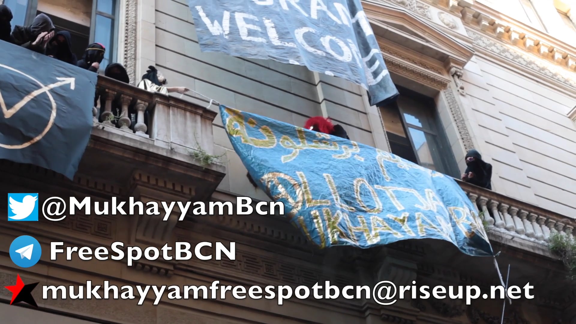 Canals de difusió:Twitter: @MukhayyamBcnTelegram: FreespotBCN