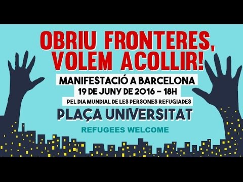 Prou Camps de concentració!#UErgonya #Obriufronteres #VolemAcollirMANIFEST 19JObriu fronteres, volem acollir!El 19 de juny sortirem al carrer per denunciar públicament la irresponsabilitat, la negligència i l·hostilitat dels representants polítics de l·estat espanyol i de la resta dels estats europeus davant l·èxode de persones desplaçades que cerquen un lloc segur.Sortirem al carrer per denunciar les vulneracions dels drets humans comeses pels governs i els seus còmplices, que tanquen les portes a dones, homes i infants que necessiten protecció. Negant-los el dret a la lliure circulació i a les vies legals existents, se·ls obliga a quedar exposats al negoci impune del tràfic de persones, a fronteres militaritzades subcontractades a règims opressors i a arriscar la seva vida constantment.El 19 de juny ens unirem per denunciar l·abandonament per part dels nostres governants de la seva obligació d·activar les imprescindibles accions de rescat, ajuda i protecció humanitària. No oblidem les més 36.000 persones que, des de l·any 2000, han perdut la vida al Mediterrani.Ens unirem per exigir a l·estat espanyol i a tots els estats de la Unió Europea que apliquin les vies segures previstes, perquè totes les persones que han hagut de deixar el seu país, pels motius que siguin, puguin sobreviure, i viure dignament, en comptes d·haver de deixar-hi la vida. I també perquè les lleis ja incloses en els tractats internacionals d·Asil i de Drets Humans s·apliquin immediatament.El 19 de juny sortirem al carrer per denunciar l·acord immoral per a la deportació dels refugiats entre els estats de la Unió Europea i Turquia, un país que vulnera sistemàticament els Drets Humans. Les forces de seguretat turques han disparat, ferint i assassinant persones que intentaven creuar les seves fronteres. Turquia no és un país segur, ni per als refugiats, ni per als kurds, ni per a la ciutadania turca que s·oposa al seu govern.Denunciarem també les accions policials dels estats europeus o els règims que treballen al seu servei contra les persones desplaçades: les càrregues amb gasos lacrimògens,la repressió del voluntariat, la dispersió violenta i els trasllats, contra voluntat o a través de falses informacions, a centres de detenció; on les condicions sanitàries, alimentàries i mèdiques són deplorables, i se·ls  impedeix l·accés a l·ús legítim dels recursos i drets legals.El 19 de juny expressarem també el nostre suport a tots els pobles que pateixen la guerra i a la seva lluita per la llibertat i la justícia social contra el seus règims i les intervencions estrangeres: a Síria, l·Iraq, el Kurdistan, l·Afganistan, Eritrea o Somàlia... principals fonts d·expulsió de refugiats.Certament és una crisi humanitària, però té causes morals, polítiques i econòmiques i evidencia una greu crisi de fons: una crisi de les polítiques europees de control de fronteres. Els representants institucionals posen per davant de la vida humana el manteniment de privilegis econòmics.I per això el 19 de juny sortirem al carrer: per reclamar consciència social, compromís i voluntat política. Per actuar junts amb valors humans, amb respecte, responsabilitat, solidaritat, esforç i empatia. Som aquí per transformar les fronteres que existeixen entre nosaltres. Encara que sigui difícil, un món millor és possible!L·actual govern espanyol ha dimitit de les seves responsabilitats morals i legals, i  col·labora amb el blindatge d·Europa amb les tanques de Ceuta i Melilla i amb els CIEs. Exigim al futur govern espanyol:    Que aculli els refugiats i refugiades i garanteixi el dret d·asil a totes les persones    Que deixi de bloquejar les iniciatives d·acollida    Que revisi la llei d·asil espanyola, que és absolutament restrictiva i injustaExigim al futur govern espanyol i a la resta de governs de la UE:    La revocació immediata del pacte immoral entre la UE i Turquia i de tots els acords d·externalització de fronteres.    La fi dels acords de militarització de les fronteres i la destinació d·aquests fons al rescat, l·acollida i l·ajuda humanitària. Reclamem també la protecció del voluntariat.    ·L·immediat i fàcil accés a vies legals d·asil i vies segures per a totes les persones que han hagut de deixar enrere casa seva.    La fi de les polítiques que donen suport al manteniment de dictadures, i participen en la destrucció d·altres països, amb intervencions militars, venda d·armes, espoli de recursos naturals i explotació humana.    El respecte al dret d·asil i la fi de les polítiques que destrueixen la vida -sempre la vida del poble, mai dels poderosos- i l·aplicació immediata d·aquelles polítiques que la protegeixen!Perquè ·Tota persona té dret a la vida, a la llibertat, a la seguretat i a la lliure circulació·. Cap persona no és il·legal.Obriu les fronteres, volem acollir!