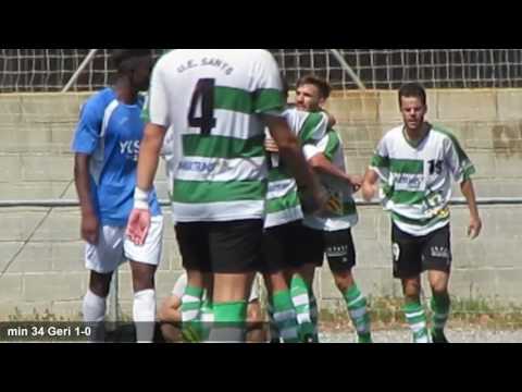 El Farners ha estat a punt de donar un ensurt en els primers compassos del partit. Però els santsencs han estat els encarregats d·encetar el marcador amb un gol de Geri. Yamando ha fet l·empat en pròpia porteria. Els de Tito Lossio se n·han refet i Sergio Navarro ha decidit el duel.