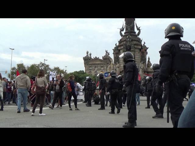 Final mani antifeixista Barcelona 12-O. 2016 