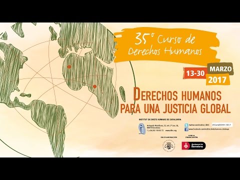 Miren Etxezarreta Zubizarreta clausura el 35è Curs de DDHH. Via @SicomTelevision