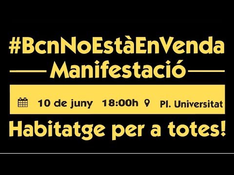 Roda premsa 6/6/2017 per anunciar explicar la manifestació del proper 10 de juny, a les 18h, a la plaça Universitat de Barcelona.