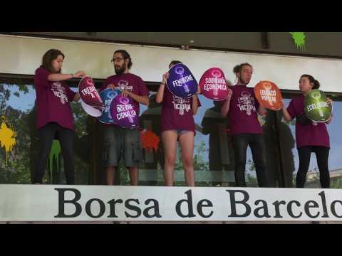 Acció a la Borsa de Barcelona | L'organització és la clau de la victòria | Via @Arran_Jovent