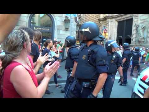 Contraconcentració antiracista a Barcelona. (18/08/2017)