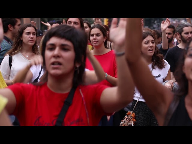 Imatges de la Vaga General del 3 d·octubre a Barcelona.