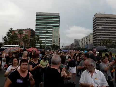 Manifestació ·No volem violadors, ni a La Marina ni enlloc· (28/06/2018)