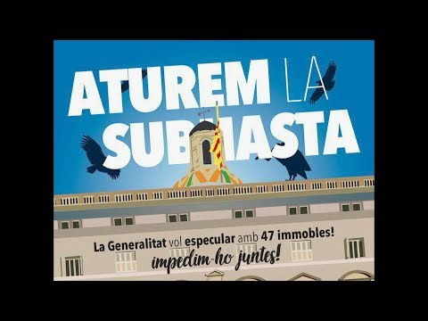 Aturem la Subhasta. Roda de premsa. 02-07-2018<br/>