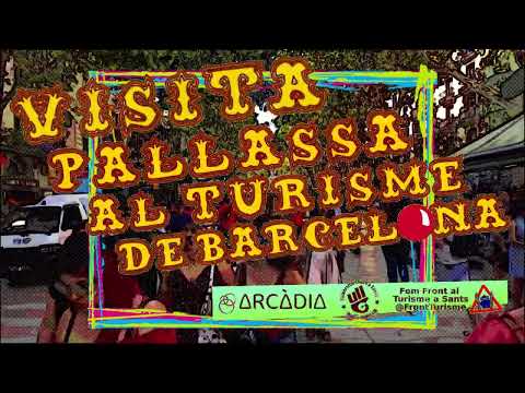 Vine a la Visita Pallassa al Turisme de Barcelona <br><br>Dissabte 23 de juliol de 2022 - Taller <br>Lleialtat Santsenca (c/Olzinelles, 31)   Metro L3 i L5 Plaça de Sants <br>Taller d·unes 6h per preparar la visita,             de 10h a 14h i de 16 a 18h                                    amb Pepa Plana Inscripcions:                       pallassada.bcn@gmail.com <br><br>Diumenge 24 de juliol de 2022 - Visita <br>11h Sortida: Monument als Santpere <br>Metro L3 La Rambla / Drassanes <br>Accés lliure a fer pallassades i/o                               riure amb nosaltres <br><br>Escola Arcadia + Universitat Lliure a Sants + Fem Front al Turisme a Sants