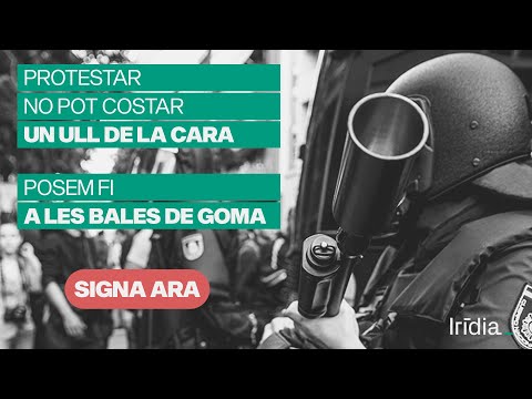 <div><span style='text-align: center;'>L?Ester, el Roger, l?Óscar, el Nicola i 11 persones més han perdut la visió d?un ull per l'impacte d'una bala de goma o de foam. L?Iñigo Cabacas va morir després d?un impacte al cap i desenes de persones més han patit lesions greus.</span><br></div><div>Estem treballant perquè no li torni a passar a ningú mai més. Protestar no pot costar un ull de la cara.</div><div>Ara és el moment: Signa perquè es prohibeixin definitivament les bales de goma i de foam.</div><div><br></div><div>https://iridia.cat/stopbales/<br></div><div><br></div><div>--</div><div>#Stopbales #Stopbalesdegoma #Stopbalesdefoam #DretsHumans #ViolènciaInstitucional #DretAProtestar #LlibertatDExpressió</div><div><br></div><div>#Iridia #Stopbalas #Stopbalasdegoma #Stopbalasdefoam #derechoshumanos #ViolenciaInstitucional #DerechoAProtestar #LibertadDeExpresión</div><br/>