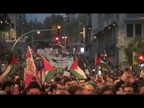 Imatges de la manifestació per Palestina<br><br/>